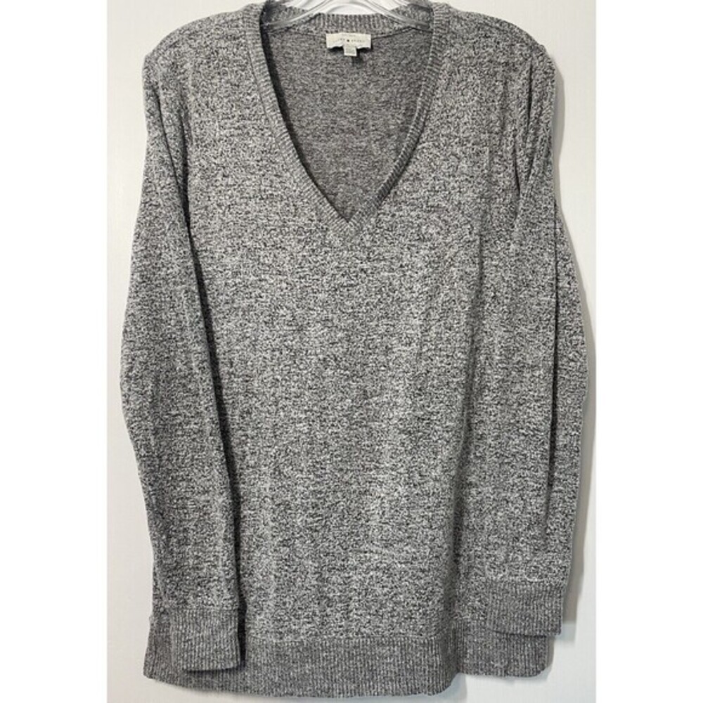 Lucky Brand V Neck Long Sleeve Sweater Style 7WC7004 Women’s S Gray